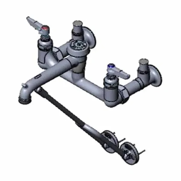 T&S B-0656-POL 8" Wall Mount Service Sink Faucet — main image