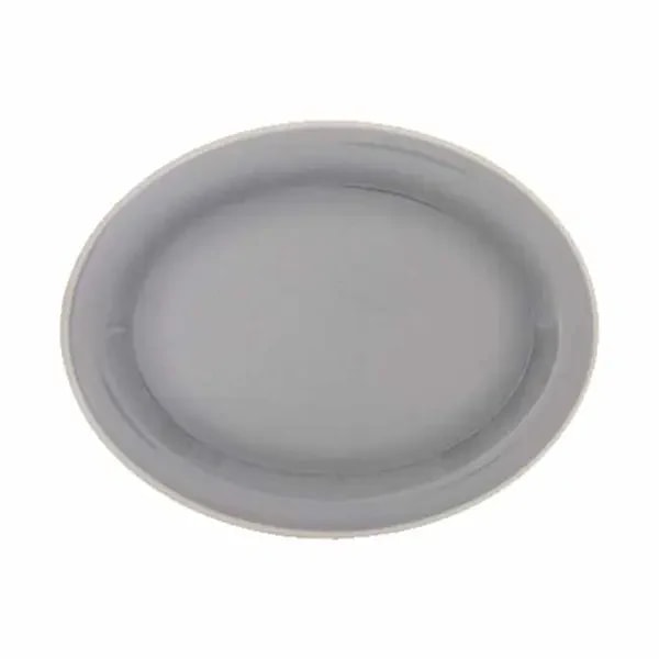 Thunder Group DM213H Graham 13-1/2" x 10-1/2" Oval Melamine Platter | Case of 12 — main image