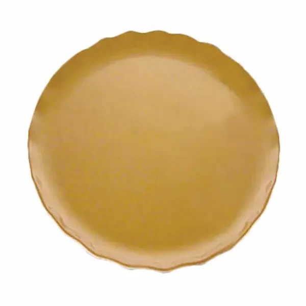 Thunder Group RF1016G Gold Pearl 16" Melamine Plate | Case of 2 — main image