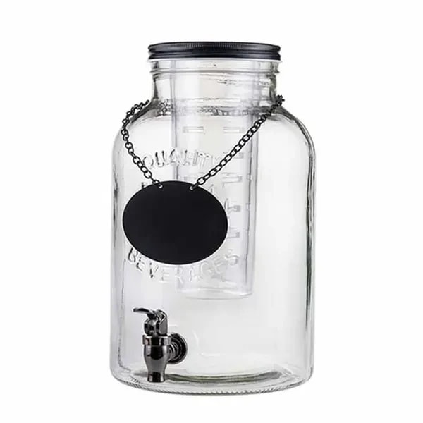 Tablecraft 10090 2-Gallon Cold Beverage Dispenser with Infuser and Ice Core — main image