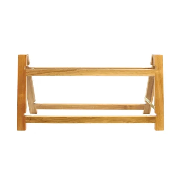Tablecraft RMG1ACA Frostone Acacia Wood 2-Tier Riser Frame 15" x 8" x 11-1/2" — main image