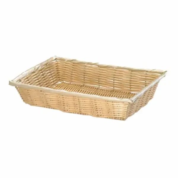 Tablecraft 1187W Natural Rectangular Woven Basket 10-1/4" x 7-1/2" x 2-3/4 | Case of 12 — main image