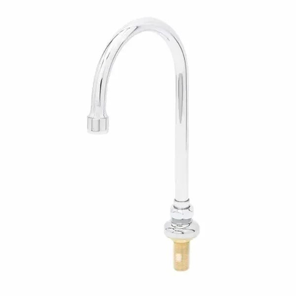 T&S B-0546-133XLF15 10-5/8" Swivel Faucet Gooseneck Spout Nozzle — main image