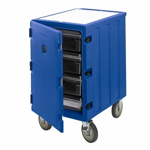 Cambro Camcart 1826LBC186 Insulated Navy Blue Front Loader Food Carrier — main image