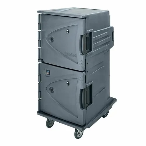 Cambro Camtherm CMBHC1826TBF191 Granite Gray Hot/Cold Cart — main image