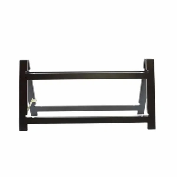 Tablecraft RMG1BK Frostone Black Wood 2-Tier Riser Frame 15" x 8" x 11-1/2" — main image