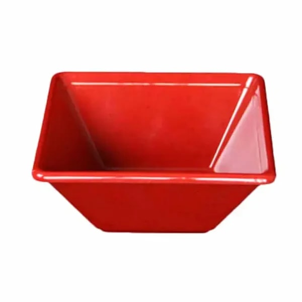 Thunder Group PS5005RD Passion Red 11 oz. Square Melamine Bowl | Case of 12 — main image