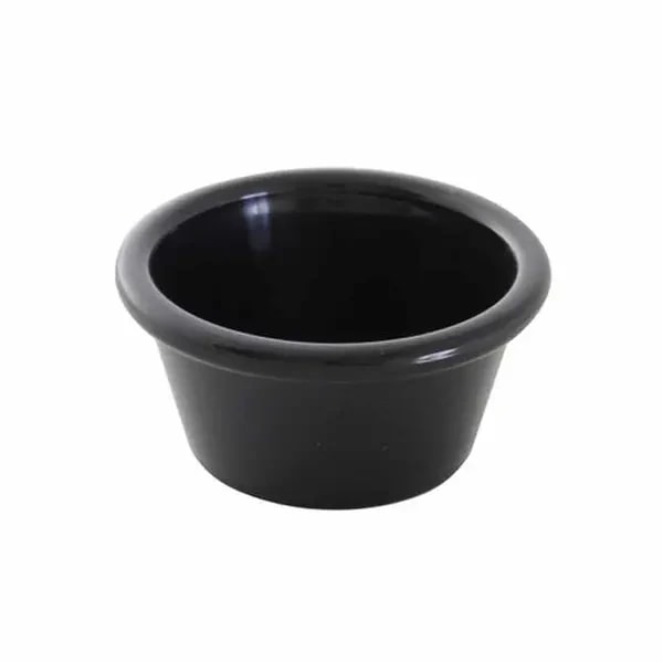 Thunder Group PL536BL1 2-1/2 oz. Black Plastic Ramekin | Case Of 12 — main image
