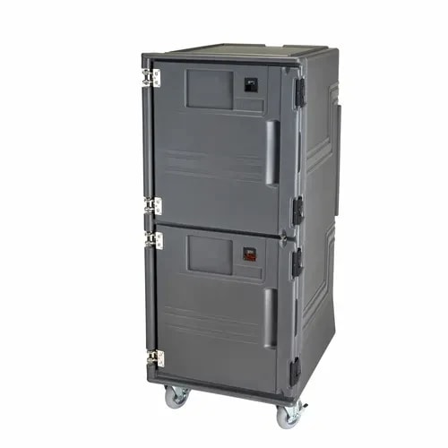 Cambro Pro Cart Ultra PCUCCSP615 Electric Charcoal Gray Cold Front Loader Food Carrier — main image