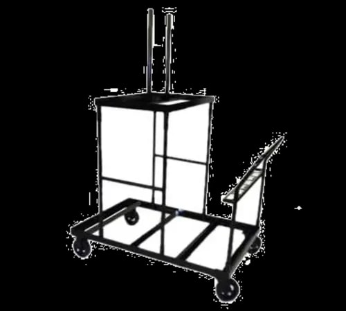 Maywood Furniture MPEDTRKSM Pedestal Storage Table Truck — main image