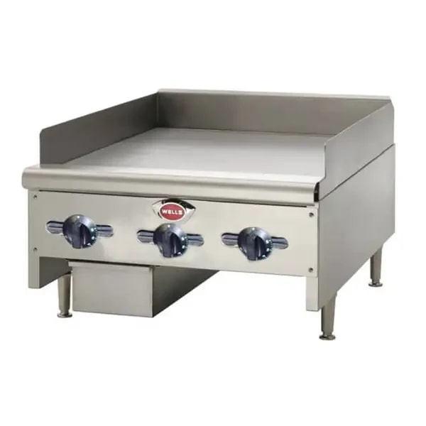 Wells HDTG-3630G Heavy Duty 90,000 BTU Thermostatic Control Gas Griddle 36"W — main image