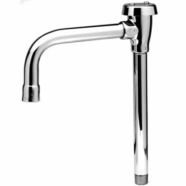 T&S B-0405-02 9-1/4" Vacuum Breaker Rigid Faucet Gooseneck Spout Nozzle — main image