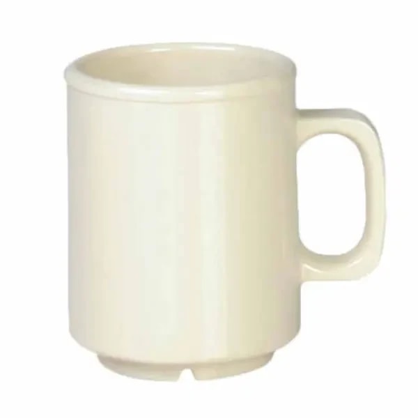 Thunder Group CR9010V Ivory 8 oz. Melamine Mug/Cup | Case of 12 — main image