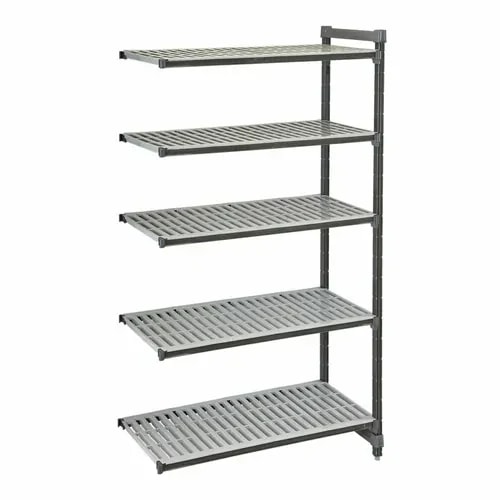 Cambro Camshelving EA245472V5580 5-Shelf Polypropylene Brushed Graphite Add-On Shelving Unit 54"W X 24"D X 72"H — main image