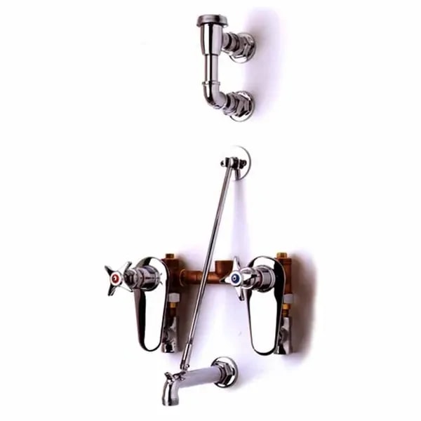 T&S B-0695-ST 8" Wall Mount Service Sink Faucet — main image