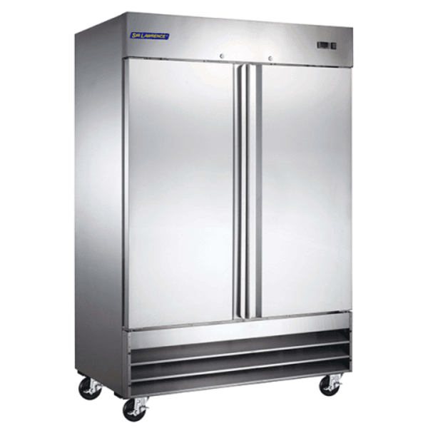 Sir Lawrence SLFRZ-2DES 54" Stainless Steel 2-Door Reach-In Freezer