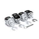 True 830280 Caster 2-1/2, 1/2Stem, St/4 Silver 2 Loc