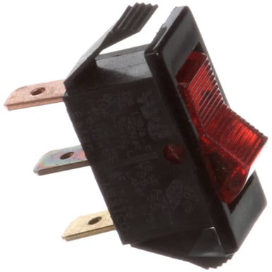 Groen 157150 Switch Rocker 22A, 125Vac Illuminated, Red