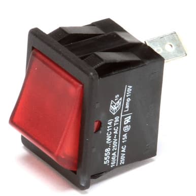 Wilbur Curtis WC-114R SPST Red On/Off Switch