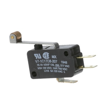 Hoshizaki 4A2546-01 Momentary On/Off 3 Tab Micro Roller Switch — main image