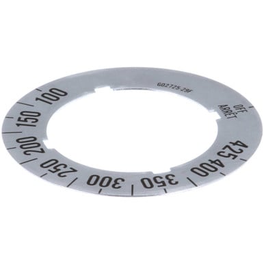 Commercial Range Parts — Cleveland Range G02725-29 100° - 425° Knob Insert