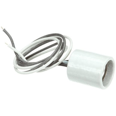 Hatco 02.30.218.00 Lamp Holder, End, 24"Leads, 200C — main image