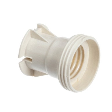 True 960641 Lampholder, Molded E26Wht W/ Push Wire — main image