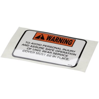 Kitchen Spares — Henny Penny 35938 Label-Service Cover