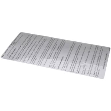 Taylor 045273 Decal-Inst-Cln-Day-Ht-Ss