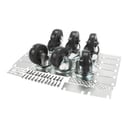 True 872070 Caster Kit (Set Of 6), 4", Plate Swivel