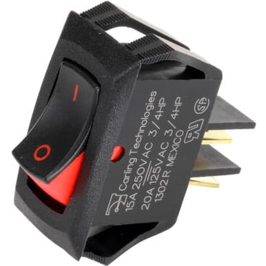 Delfield 2190154 Switch, Rocker, 20A/125V, 15A/25