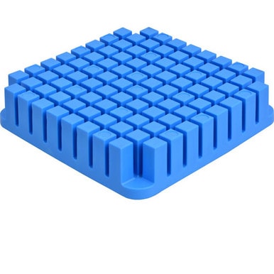 Nemco 57418-2 3/8 in Blue Push Block for Easy Chopper 3™ — main image