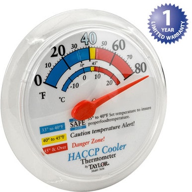 Taylor Precision 5636 Thermometer (6"Od, Wall, 0/80F) — main image