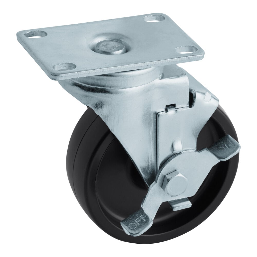 Continental Refrigeration 50212 Caster, Plate, 4" W/ Brk