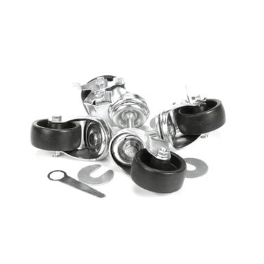True 883720 Caster Kit 3, 1/2Stem, Set/4 Silver 2) 83