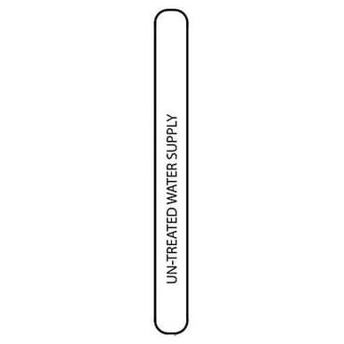 Groen Z095652 Label, Un-Treated Water Supply