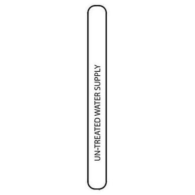 Groen Z095652 Label, Un-Treated Water Supply