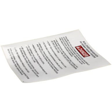 Henny Penny 37332 Label-BoiloverPrevention, Gm