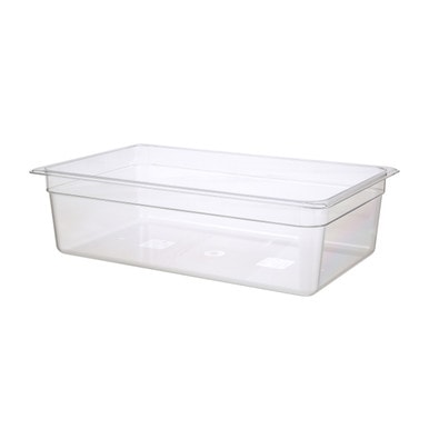 Cambro 16CW135 Full Size 6 in Clear Camwear® Food Pan — main image