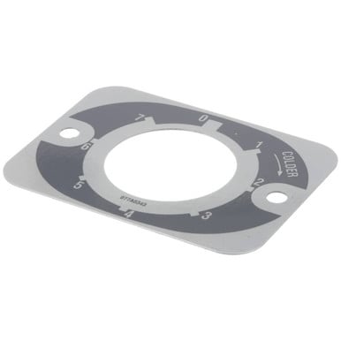 Delfield 2194760 Plate, Dial, Danfoss, 07 7A0343