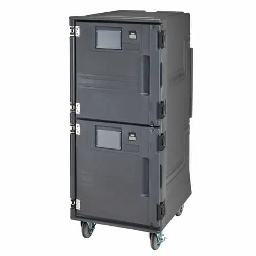 Cambro PCUPP615 Pro Cart Ultra Insulated Charcoal Gray Front Loader Food Carrier