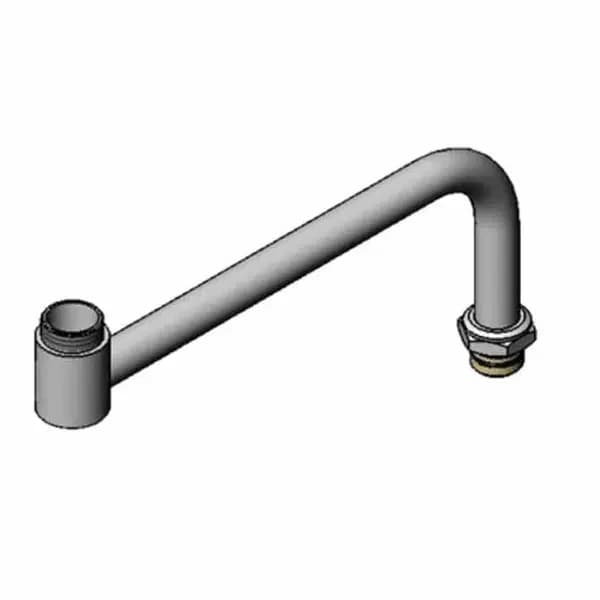 T&S Brass 118X T&S 12" Double Joint Faucet Spout Nozzle