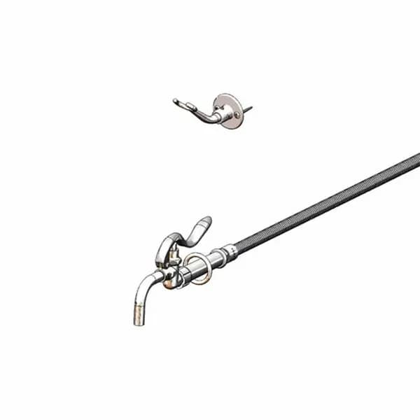 T&S Brass B-0102-BKT T&S Pot and Glass Filler Assembly with 68" Hose and Wall Hook