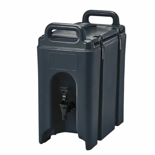 Cambro Camtainer 250LCD110 2-1/2 Gallon Insulated Black Beverage Dispenser