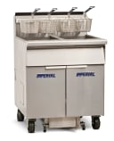 Imperial IFSSP275EUT Pro Series Electric Freestanding Tilt-Up Ribbon Fryer 2 Vat 75 Pound Heavy-Duty Electric Control — 208V, 3PH
