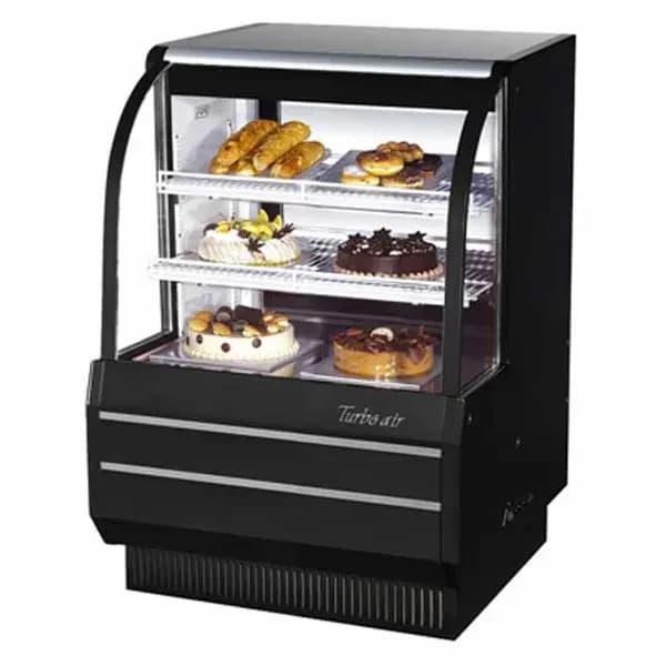Turbo Air TCGB-36-B-N Refrigerated Black Bakery Display Case 36-1/2"W