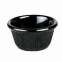 Thunder Group ML509BL1 Black 2 oz. Fluted Melamine Ramekin | Case of 12