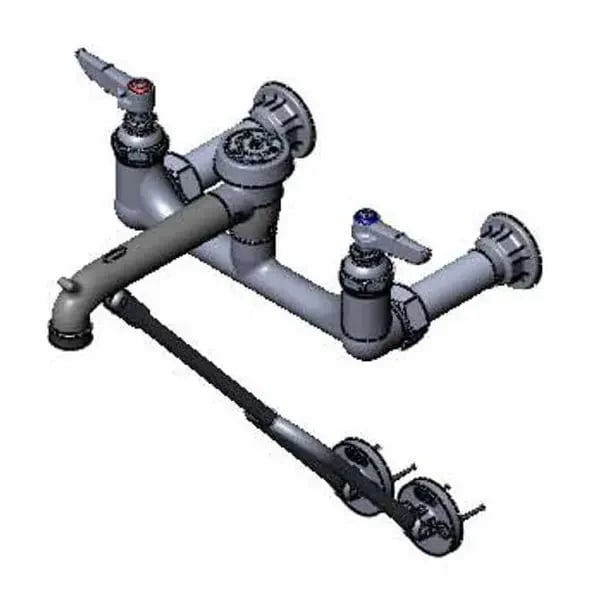 T&S B-0655-RGH 8" Wall Mount Service Sink Faucet