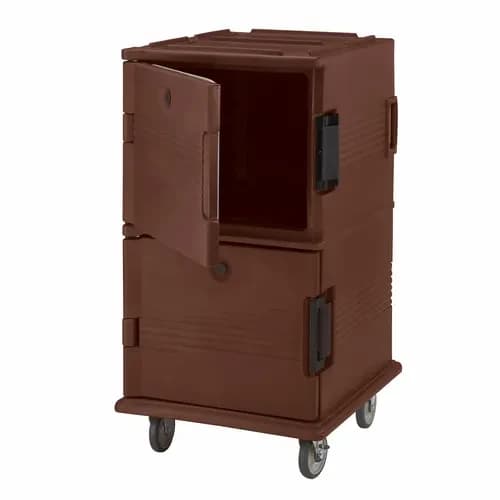 Cambro UPC1600HD131 Ultra Cam Cart Insulated Dark Brown Front Loader Food Carrier