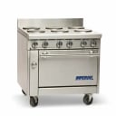 Imperial IHR-6-E 240V, 1PH Electric 6-Burner Range-Standard Oven 36"W